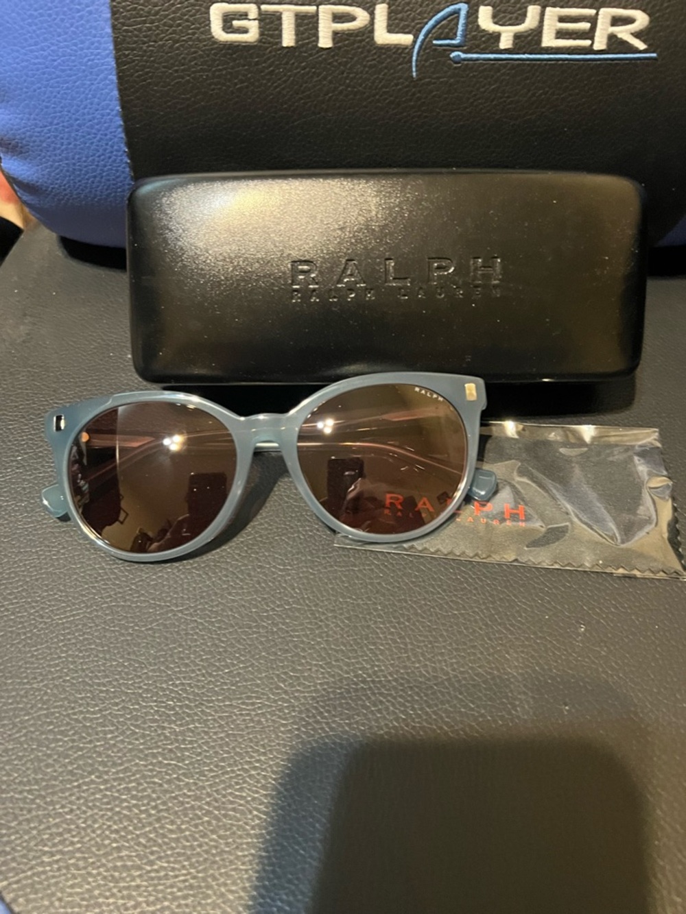 Ralph Lauren Blue Round Women's Sunglasses